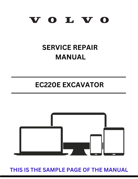 VOLVO EC220E LD EXCAVATOR (EXC) SERVICE REPAIR