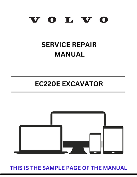 VOLVO EC220E LR EXCAVATOR (EXC) SERVICE REPAIR