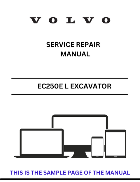 VOLVO EC250E L EXCAVATOR (EXC) SERVICE REPAIR