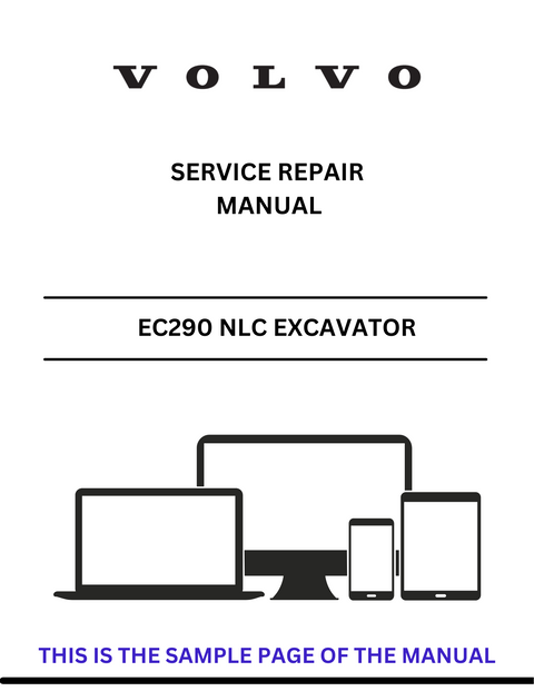 VOLVO EC290 NLC EXCAVATOR (EXC) SERVICE REPAIR