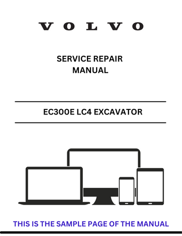 VOLVO EC300E LC4 EXCAVATOR (EXC) SERVICE REPAIR