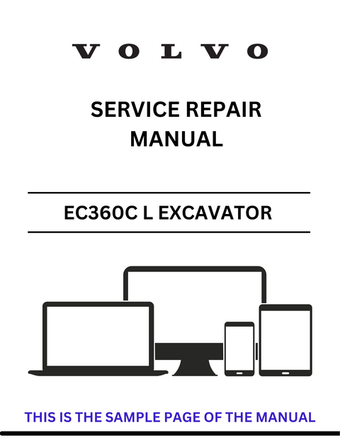 VOLVO EC360C L EXCAVATOR (EXC) SERVICE REPAIR