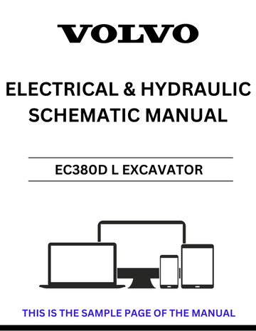 VOLVO EC380D L EXCAVATOR ELECTRICAL AND HYDRAULIC SCHEMATIC