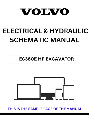 VOLVO EC380E HR EXCAVATOR ELECTRICAL AND HYDRAULIC SCHEMATIC