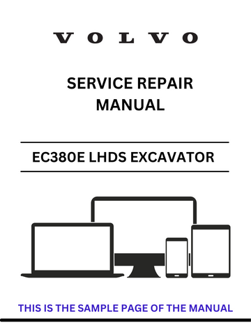 VOLVO EC380E LHDS EXCAVATOR (EXC) SERVICE REPAIR