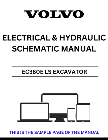 VOLVO EC380E LS EXCAVATOR ELECTRICAL AND HYDRAULIC SCHEMATIC