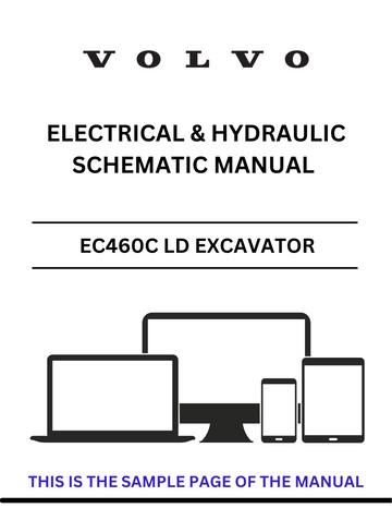 VOLVO EC460C LD EXCAVATOR ELECTRICAL AND HYDRAULIC SCHEMATIC
