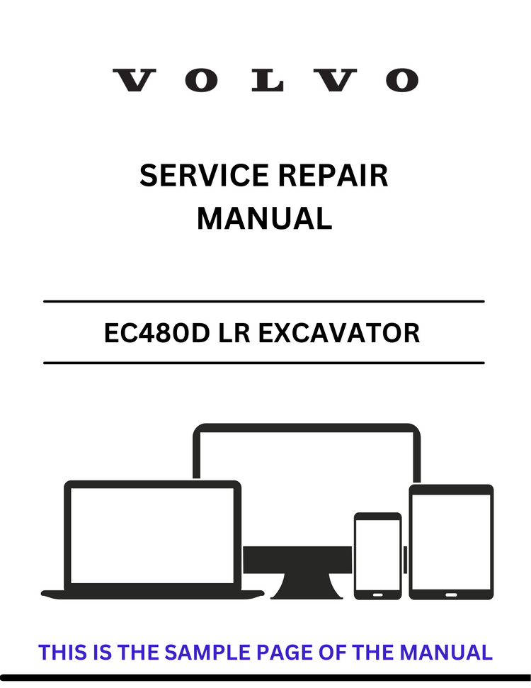 VOLVO EC480D LR EXCAVATOR SERVICE REPAIR MANUAL - PDF FILE