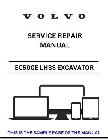 VOLVO EC500E LHBS EXCAVATOR (EXC) SERVICE REPAIR