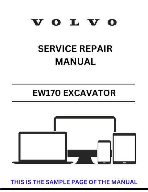 VOLVO EW170 EXCAVATOR (EXC) SERVICE REPAIR