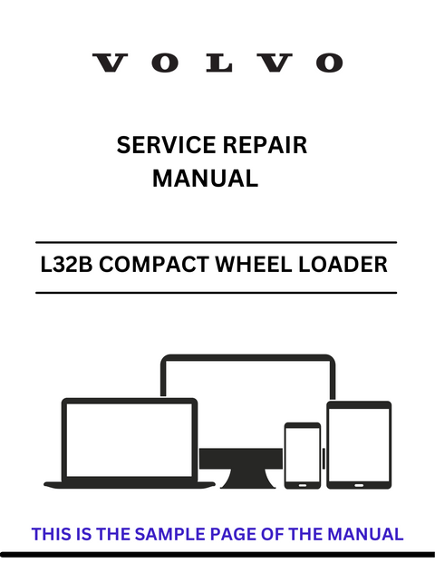 VOLVO L32B COMPACT WHEEL LOADER (CWL) SERVICE REPAIR