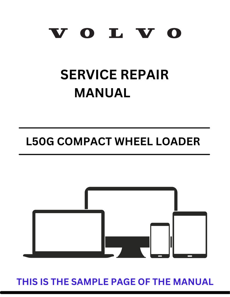 VOLVO L50G COMPACT WHEEL LOADER (CWL) SERVICE REPAIR