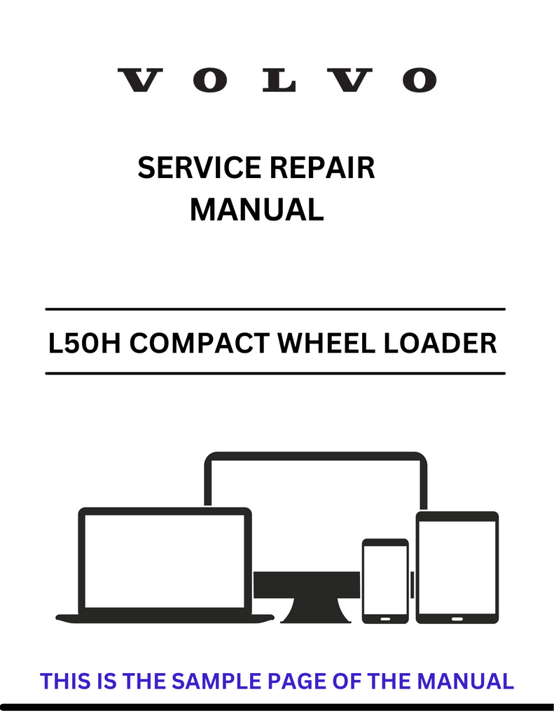 VOLVO L50H COMPACT WHEEL LOADER (CWL) SERVICE REPAIR