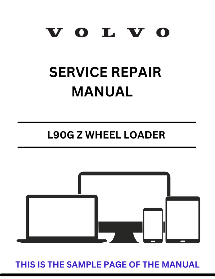 VOLVO L90G Z WHEEL LOADER SERVICE REPAIR MANUAL - PDF FILE