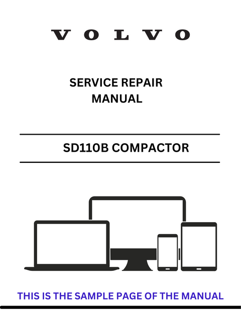 VOLVO SD110B SD 100 COMPACTOR (COS) SERVICE REPAIR