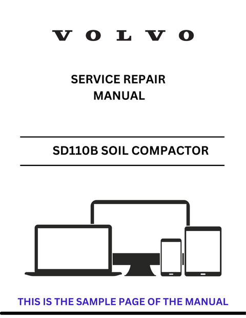 VOLVO SD110B SOIL COMPACTOR (COS) SERVICE REPAIR