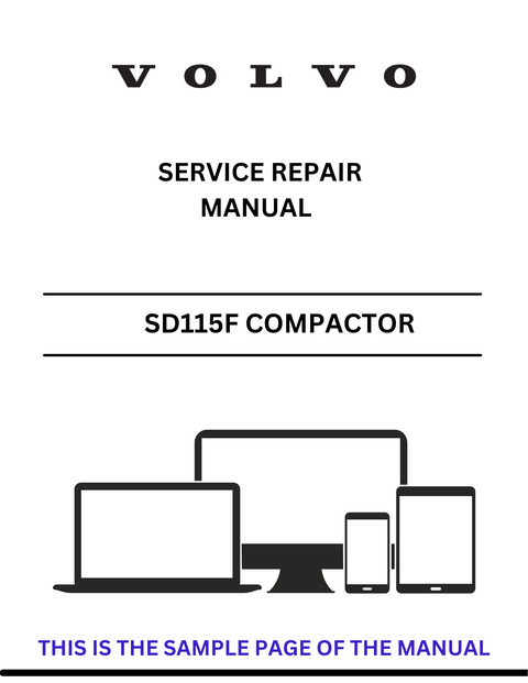 VOLVO SD115F SD 100 COMPACTOR (COS) SERVICE REPAIR