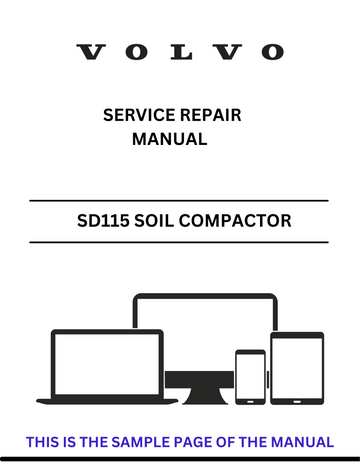 VOLVO SD115 SOIL COMPACTOR (COS) SERVICE REPAIR