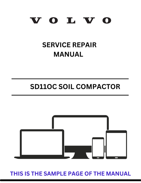 VOLVO SD11OC SOIL COMPACTOR (COS) SERVICE REPAIR