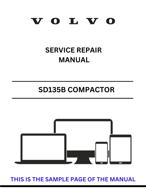 VOLVO SD135B SD 100 COMPACTOR (COS) SERVICE REPAIR