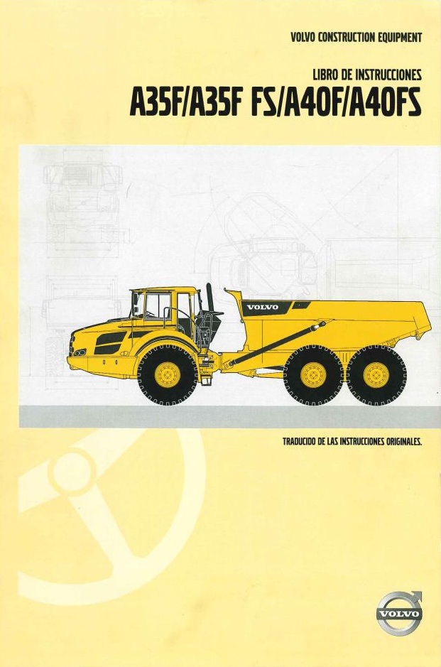 Volvo Articulated Dump Truck A35F to A40FS Parts Catalog Manual VOE33A1006596 PDF