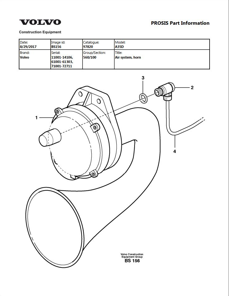 Volvo Dump Truck A35D Parts