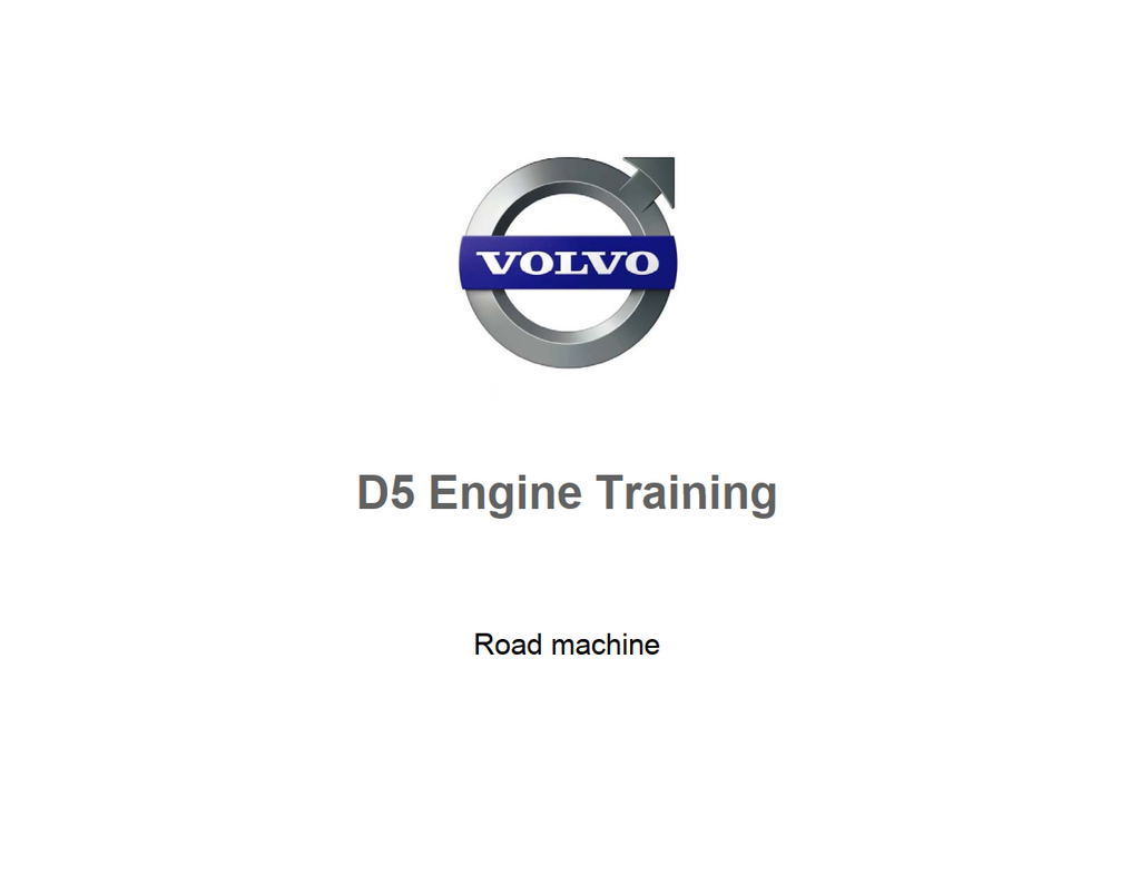 Volvo Engine D5 Training