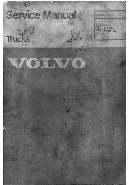 Volvo Engine TD70 Service Manual