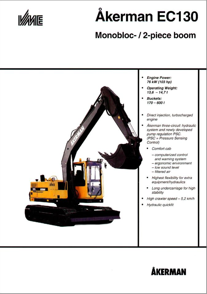Volvo Excavator EC130 Service Repair Manual PDF
