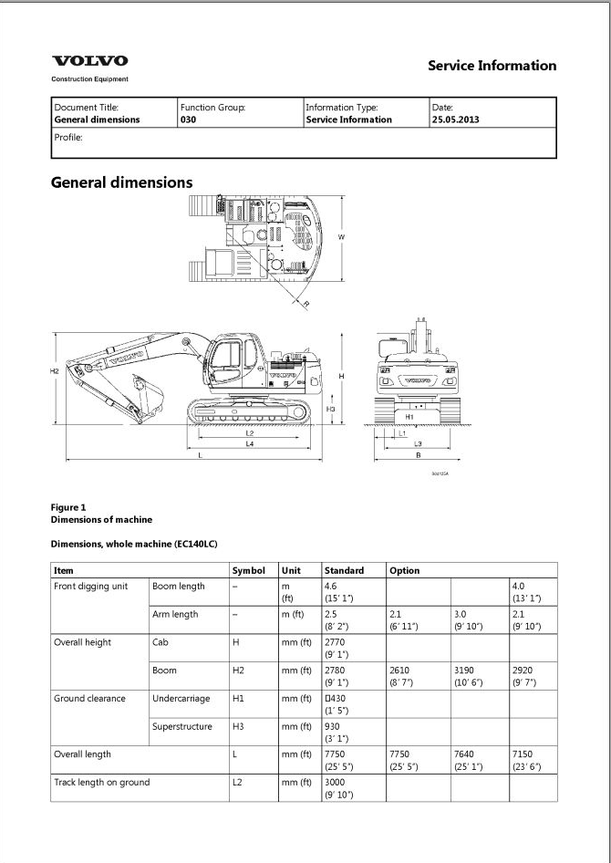 Volvo Excavator EC140LC Service Repair Manual PDF