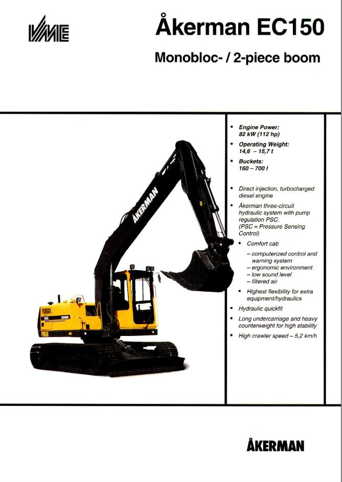 Volvo Excavator EC150 Service Repair Manual PDF