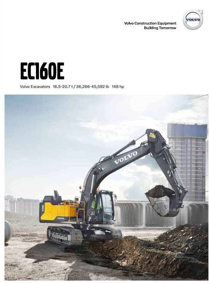 Volvo Excavator EC160E L Service Repair Manual PDF
