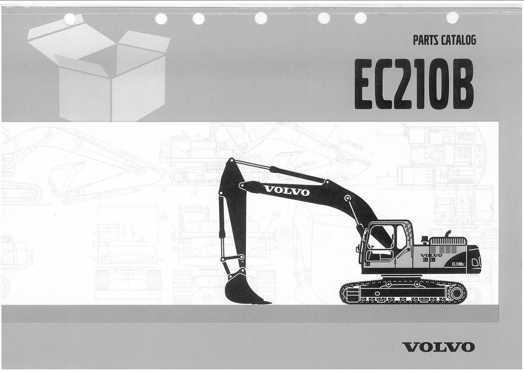 Volvo Excavator EC210B Parts Catalog Manual VOE95E4356141 PDF