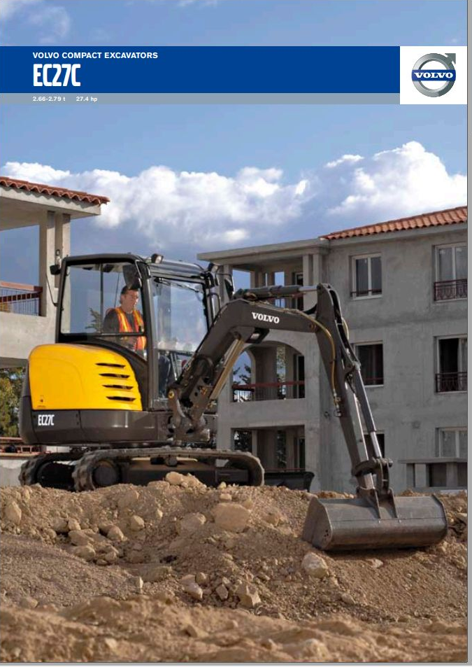 Volvo Excavator EC27C Service Repair Manual PDF