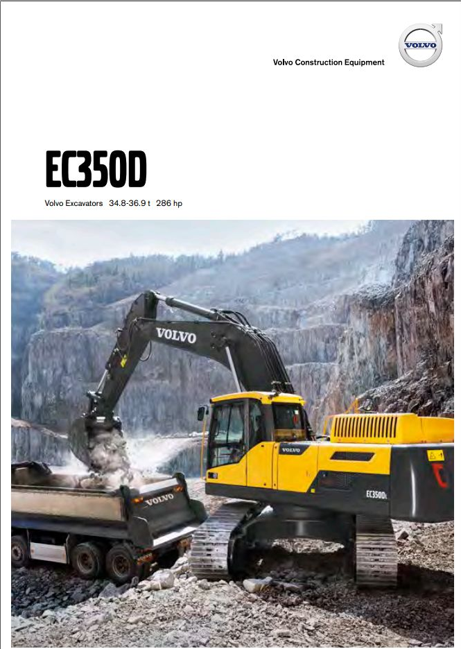 Volvo Excavator EC350D Service Repair Manual PDF