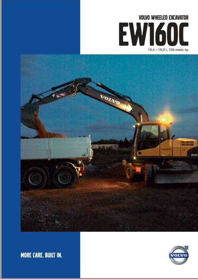 Volvo Excavator EW160C Service and Repair Manual PDF
