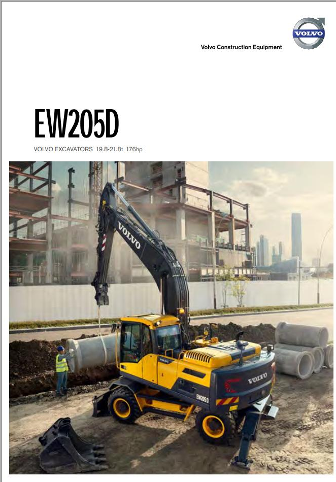 Volvo Excavator EW205D Service and Repair Manual PDF