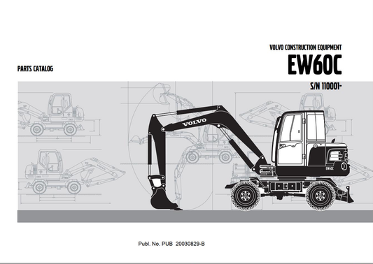 Volvo Excavator EW60C Parts Catalog