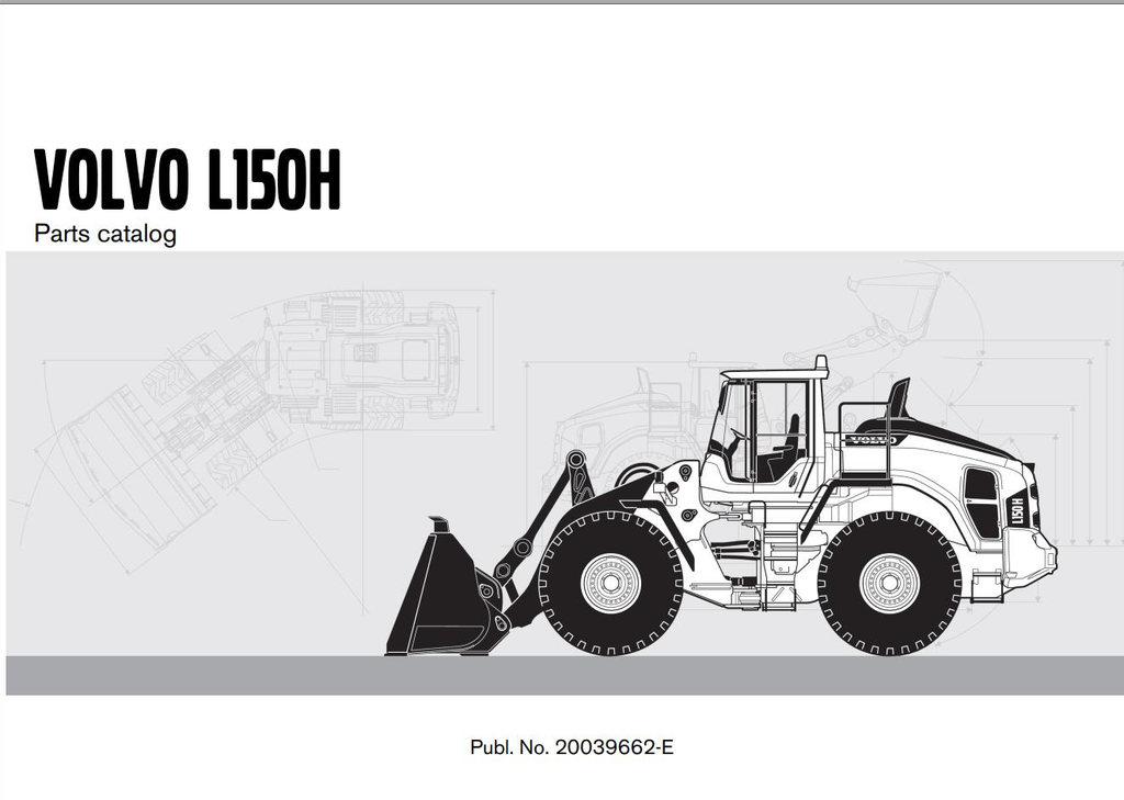 Volvo Loader L150H Parts Catalog Manual 20039662-E PDF