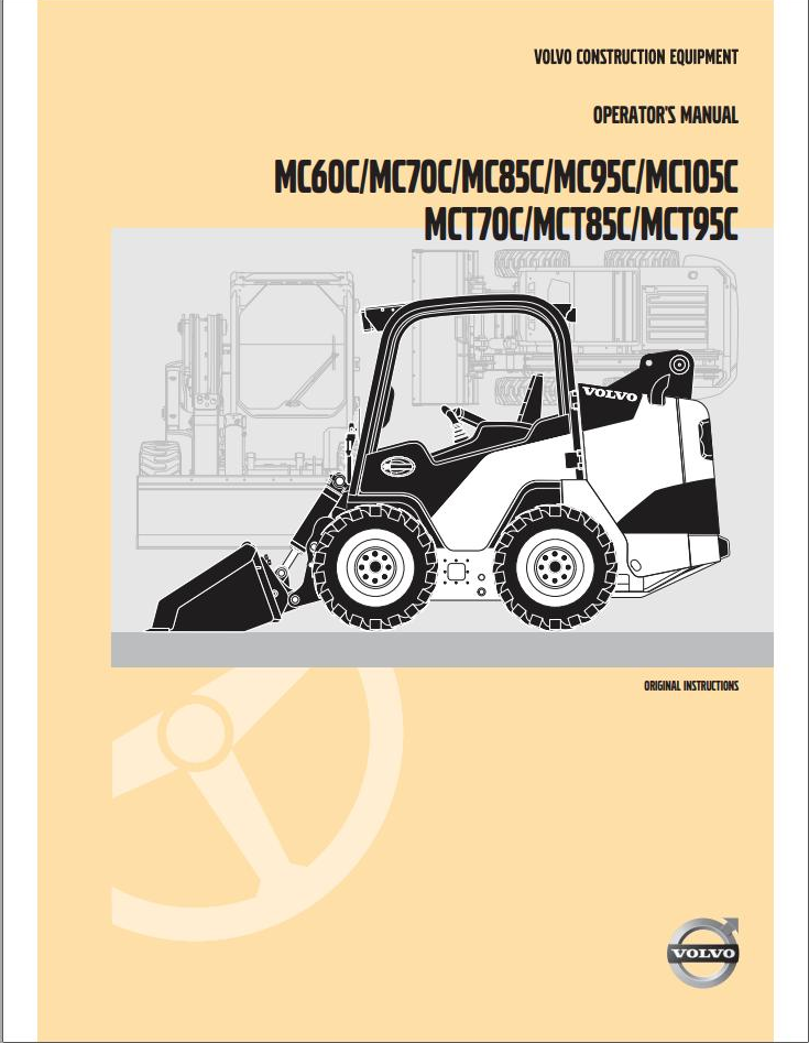 Volvo Loader MC60C to MCT95C Operator