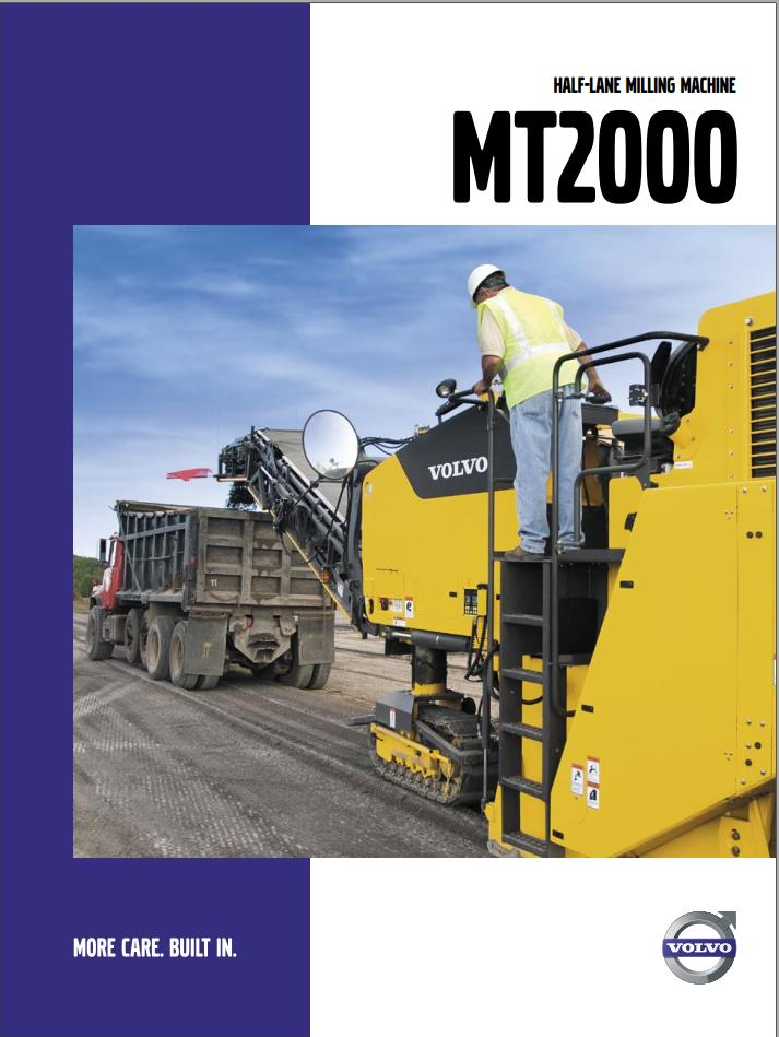 Volvo Milling Machine MT2000 Parts Service Repair Manual PDF