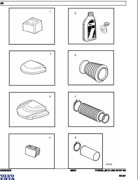 Volvo Penta Marine Drives Transmissions SX-M1 Parts Catalog