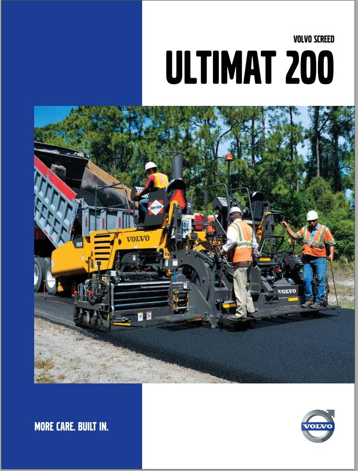 Volvo Screed Ultimat 200 Service and Repair Manual PDF