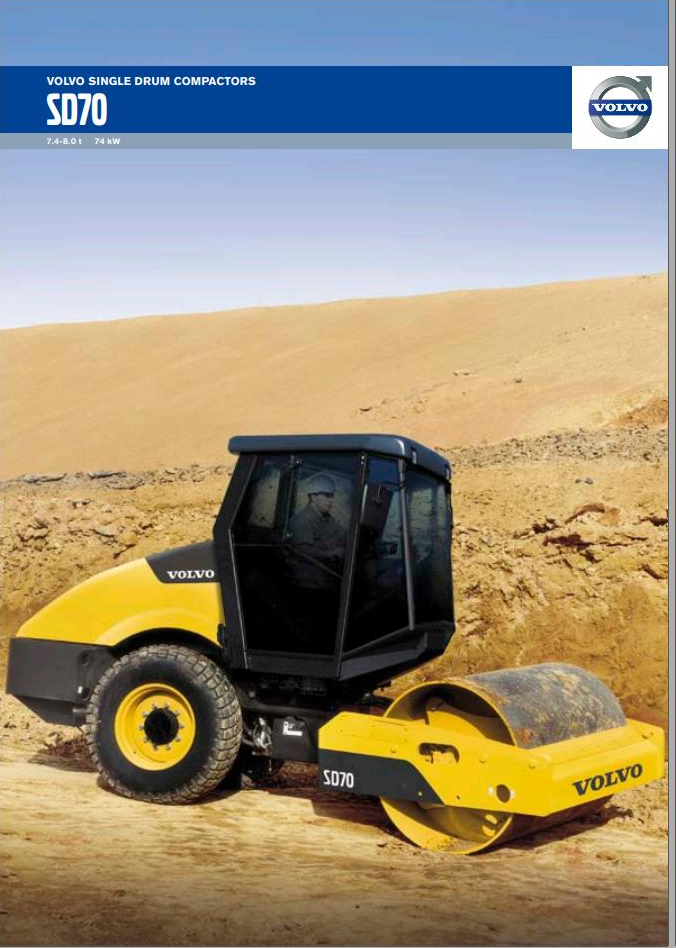 Volvo Single Drum Compactors SD70 Service and Repair Manual PDF