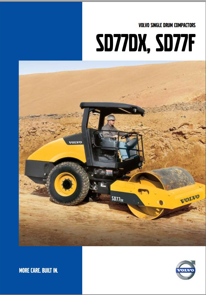 Volvo Single Drum Compactors SD77F Service and Repair Manual PDF