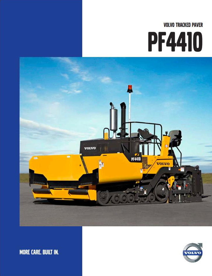 Volvo Tracked Paver PF4410 Service and Repair Manual PDF