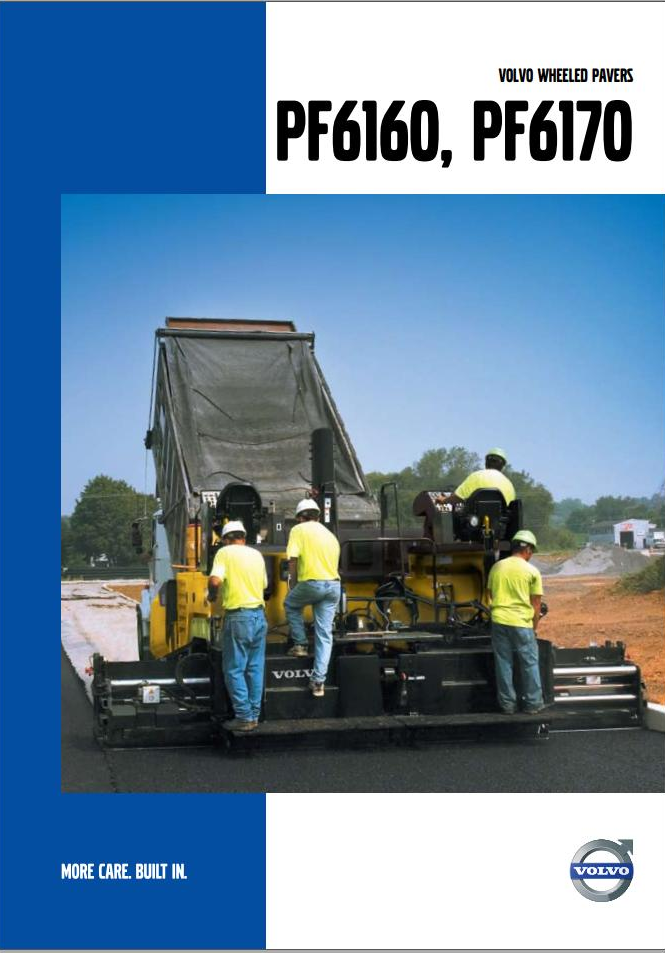 Volvo Tracked Paver PF6160 Service and Repair Document Manual PDF