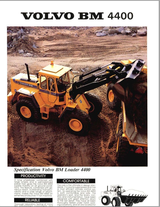 Volvo Wheel Loader BM 4400 Parts